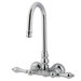 Hot Springs Double Handle Wall Mount Clawfoot Tub Faucet Trim Metal Lever Handle