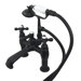 Hot Springs Double Handle Deck Mount Clawfoot Tub Faucet Trim Metal Cross Handle