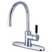 Kaiser Single Handle Single Hole Kitchen Faucet with Deck Plate