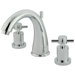 Concord Double Handle Widespread Bathroom Faucet with Brass Pop-Up