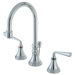 Silver Sage Double Handle Widespread Bathroom Faucet with Brass Pop-Up