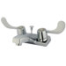Centerset Bathroom Faucet with Double Wrist Blade Handles