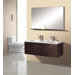 Matteo 51" Double Sink Bathroom Vanity Set in Espresso