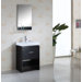 Gloria Single 24" Bathroom Vanity Set in Espresso