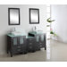 Brentford 72" Double Bathroom Vanity Set in Espresso