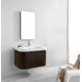 Marvella Single 36" Bathroom Vanity Set in Chestnut