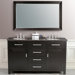 Raffaella Double 60" Bathroom Vanity Set in Dark Espresso