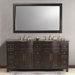 Cathy Double 72" Bathroom Vanity in Espresso