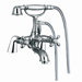 Olivia Double Handle Deck Mount Thermostatic Tub Faucet with Hand Shower