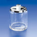 Acqua Cotton Ball Jar in Chrome