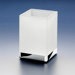 3.7" Frozen Glass Toothbrush Holder