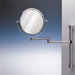 11.8" Extendable Double Face Wall Mounted 5X Magnifying Mirror with One Arm and One Brazo
