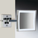 8" Wall Mount 3X Magnifying LED Mirror with One Arm Direct Wired