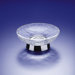 Crackled Glass Soap Dish with Stand in Rustic Gold