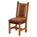 Reclaimed Barnwood Fabric Side Chair