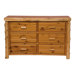 Traditional Cedar Log 6 Drawer Dresser