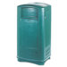 Plaza In/Outdoor Waste Container, Rectangular, Plastic, 35gal, Beige                                                         