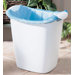 14 Quart White Recycle Bag Wastebasket