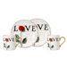 Love Letters 3 oz. Espresso Cup and Saucer
