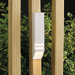 Deck Mount Louvered Down Light in White