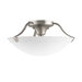 15" 3 Light Semi Flush Mount