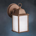 Cast Aluminum 9" Outdoor Wall Lantern with Tannery Bronze Powdercoat Finish