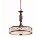 Punctuation 3 Light Drum Pendant