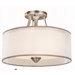 Lacey 3 Light Semi Flush Mount