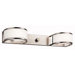Avro Two Light Wall Sconce in Satin Nickel