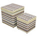 Funstripes Misty Square Storage Stools (Set of 2)