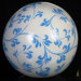 Misty Blue on White Background Decorative Balls (Set of 4)