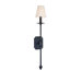 La Brea One Light Wall Sconce in French Iron