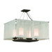 Raffia 4 Light Dining Drum Foyer Pendant