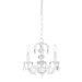  Stacked Glass Ball Chandelier in White