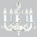 Stacked Glass Ball 5 Light Chandelier