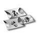 Mono Cimetric Square Trays (Set of 3) by Eva Eisler