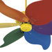 46" Pinwheel 5 Blade Ceiling Fan