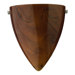  Wall Sconce with Amber Swirl Glass in Satin Nickel