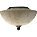 Salon Two Light Bowl Ceiling Fan Light Kit