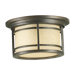 Larson One Light Outdoor Flush Mount in Oiled Bronze