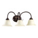 Spencer Three Light Bath Vanity in Oiled Bronze