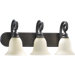 Bryant Three Light Bath Vanity in Oiled Bronze