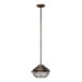 Hudson 10" One Light Outdoor Pendant in Oiled Bronze