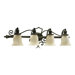 Fulton Four Light Bath Vanity in Cordovan Bronze