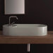 Seventy 87 Above Counter Single Hole Bathroom Sink in White