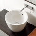 Matty Tondo Above Counter Bathroom Sink in White