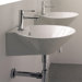 Cono Wall Mounted or Above Counter Bathroom Sink in White
