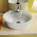 Sax Above Counter Single Hole Bathroom Sink in White