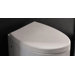Zefiro Chromed Kit Toilet Seat Cover in White