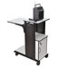 4-Shelf Mobile Presentation Station with Cabinet
